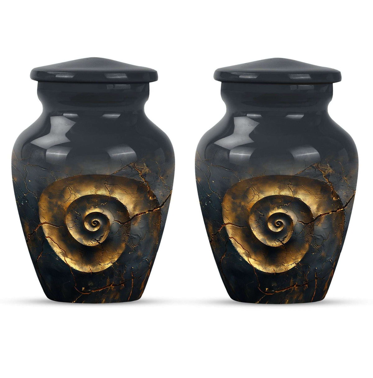 Classic 10-inch spiral urn for burial and cremation.