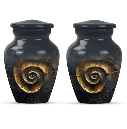 Classic 10-inch spiral urn for burial and cremation.