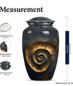 Classic 10-inch spiral urn for burial and cremation.