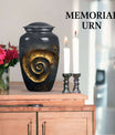 Classic 10-inch spiral urn for burial and cremation.