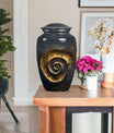 Classic 10-inch spiral urn for burial and cremation.