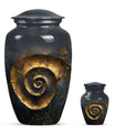 Classic 10-inch spiral urn for burial and cremation.