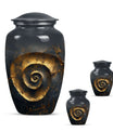 Classic 10-inch spiral urn for burial and cremation.