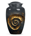 Classic 10-inch spiral urn for burial and cremation.