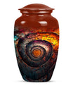 10-inch classic spiral urn, perfect for men's cremation.
