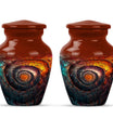 10-inch classic spiral urn, perfect for men's cremation.