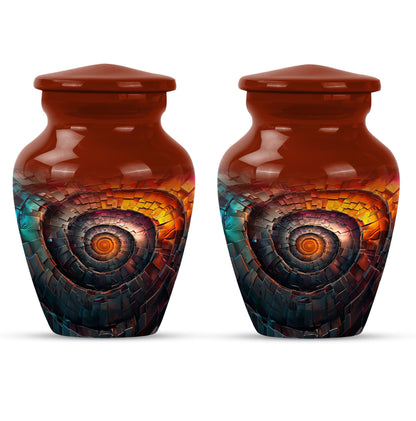 10-inch classic spiral urn, perfect for men's cremation.