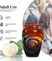 10-inch classic spiral urn, perfect for men's cremation.