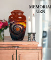 10-inch classic spiral urn, perfect for men's cremation.