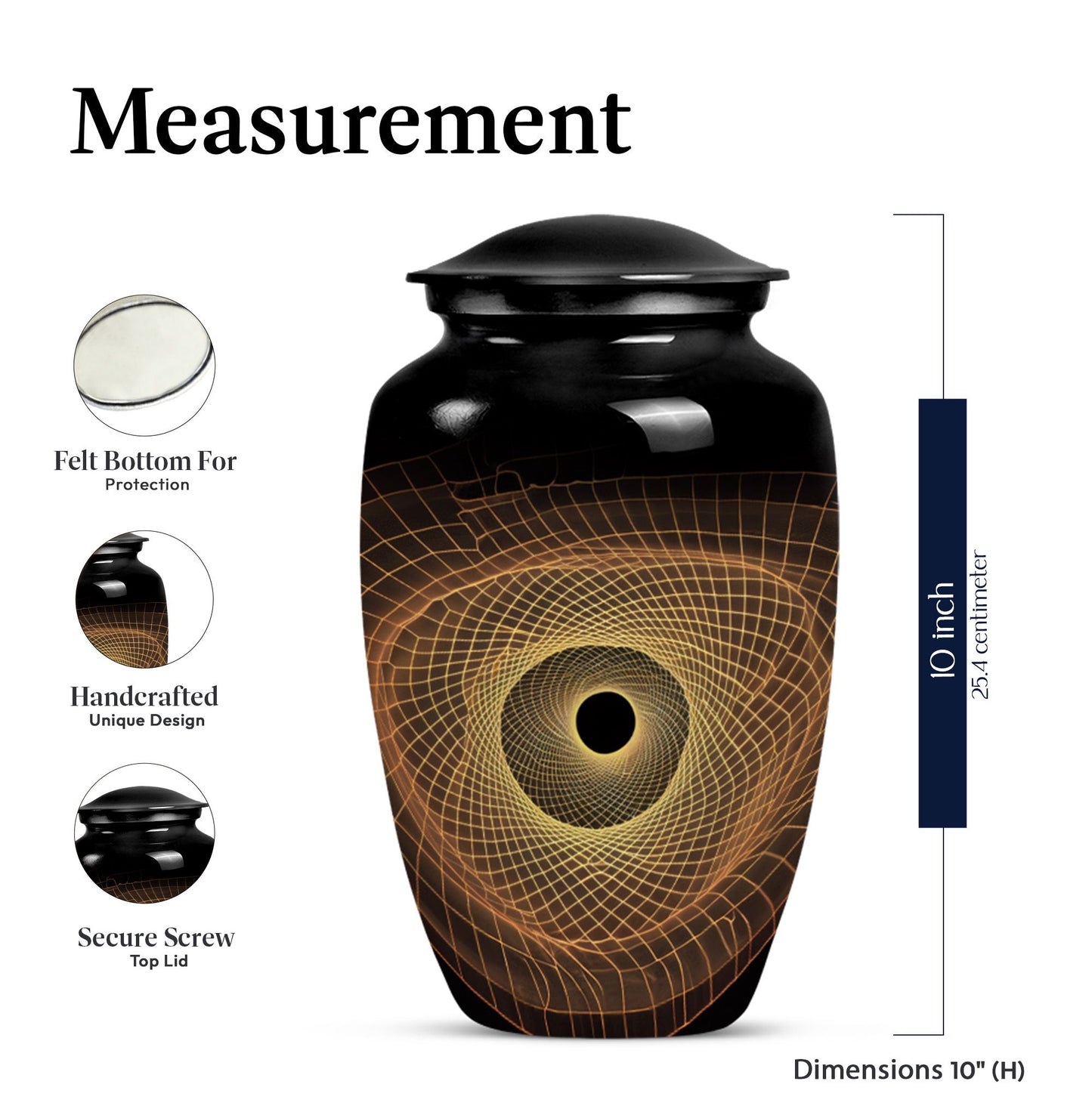 spiral urn for burial