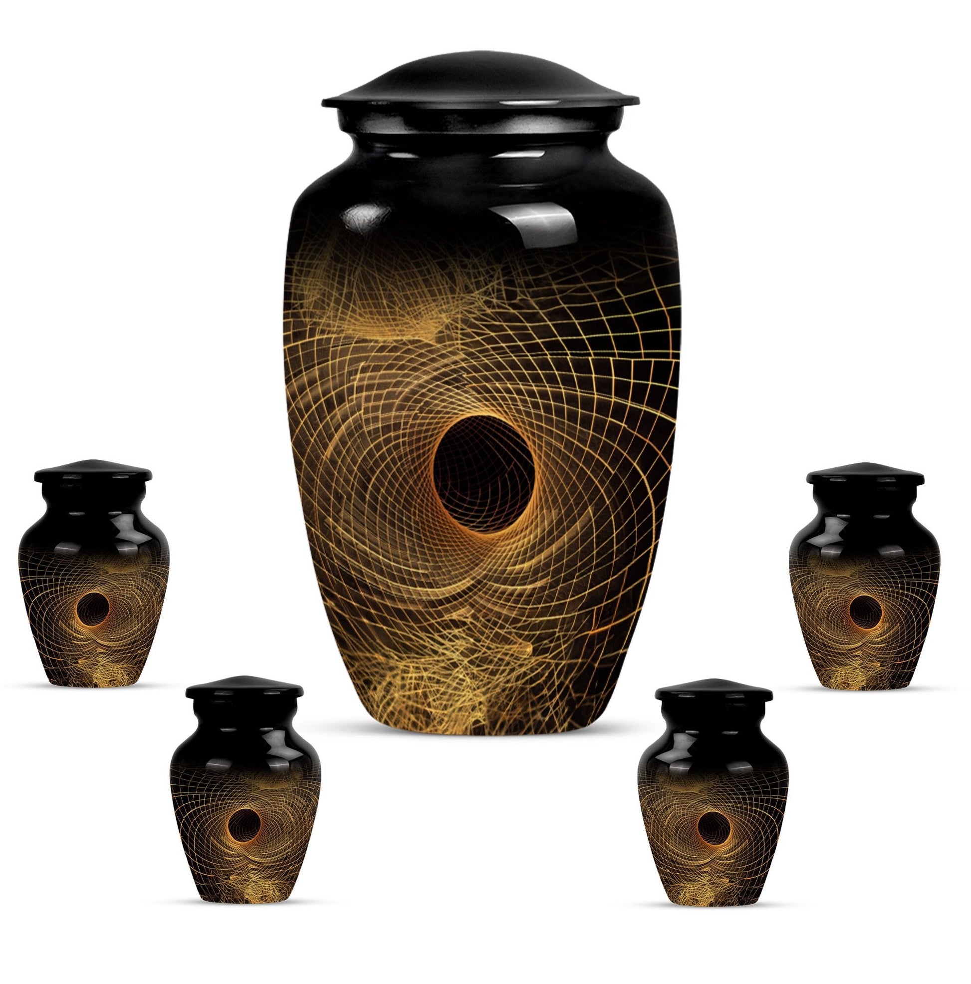classic spiral urn for adult male ashes