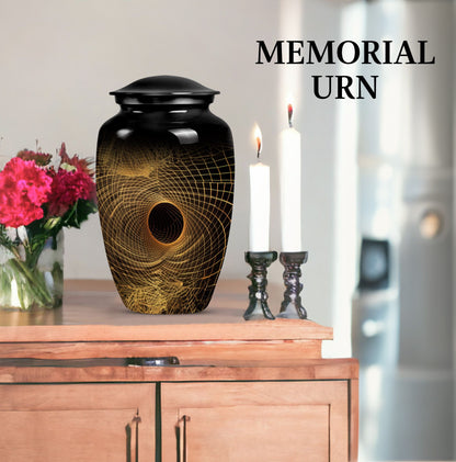 classic spiral urn for adult male ashes