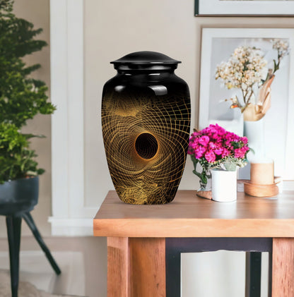 classic spiral urn for adult male ashes