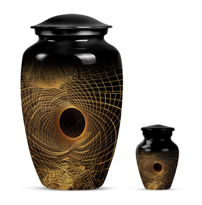 classic spiral urn for adult male ashes