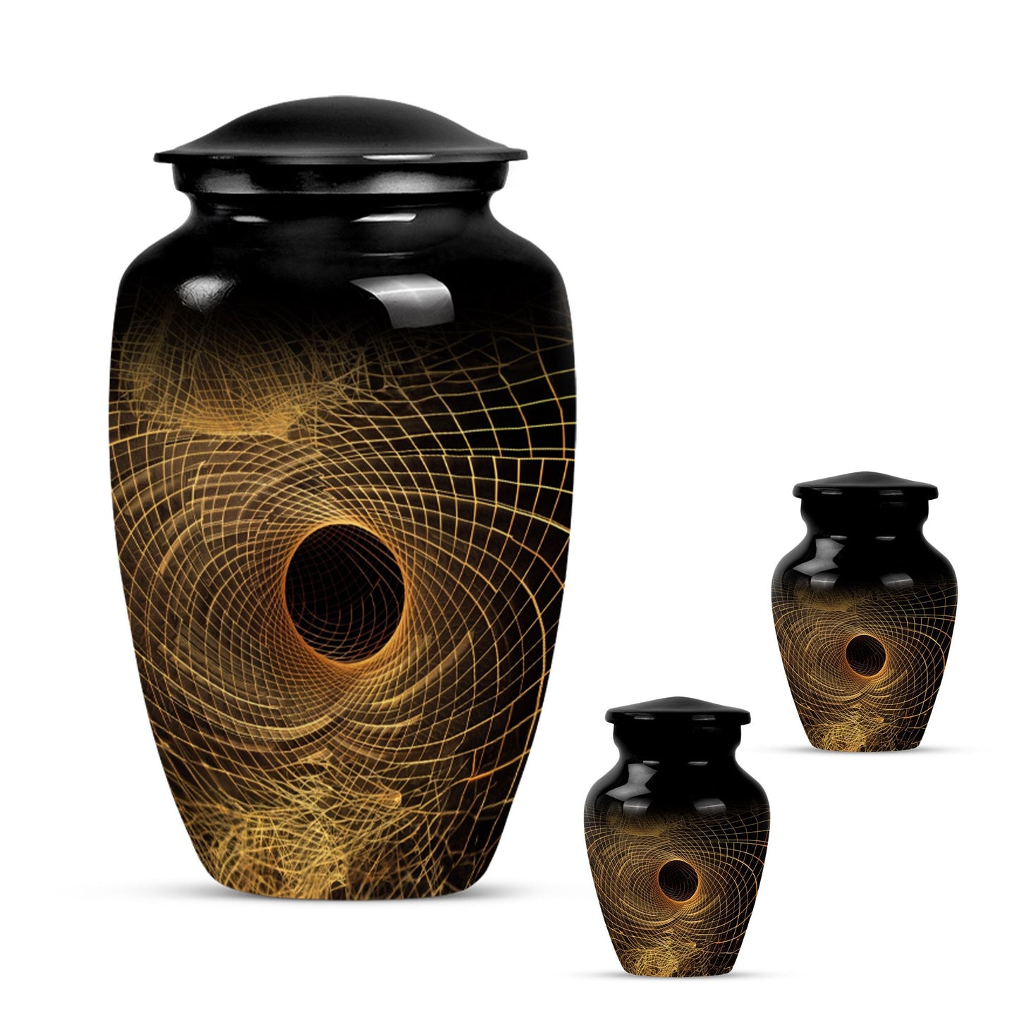 classic spiral urn for adult male ashes