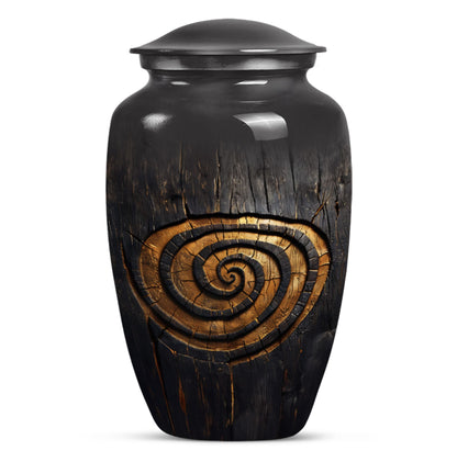 spiral urn for human cremation ashes