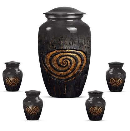 spiral urn for human cremation ashes