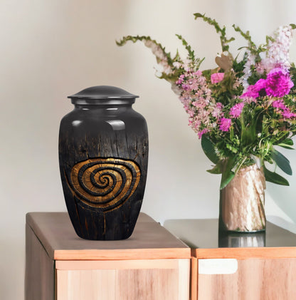 spiral urn for human cremation ashes