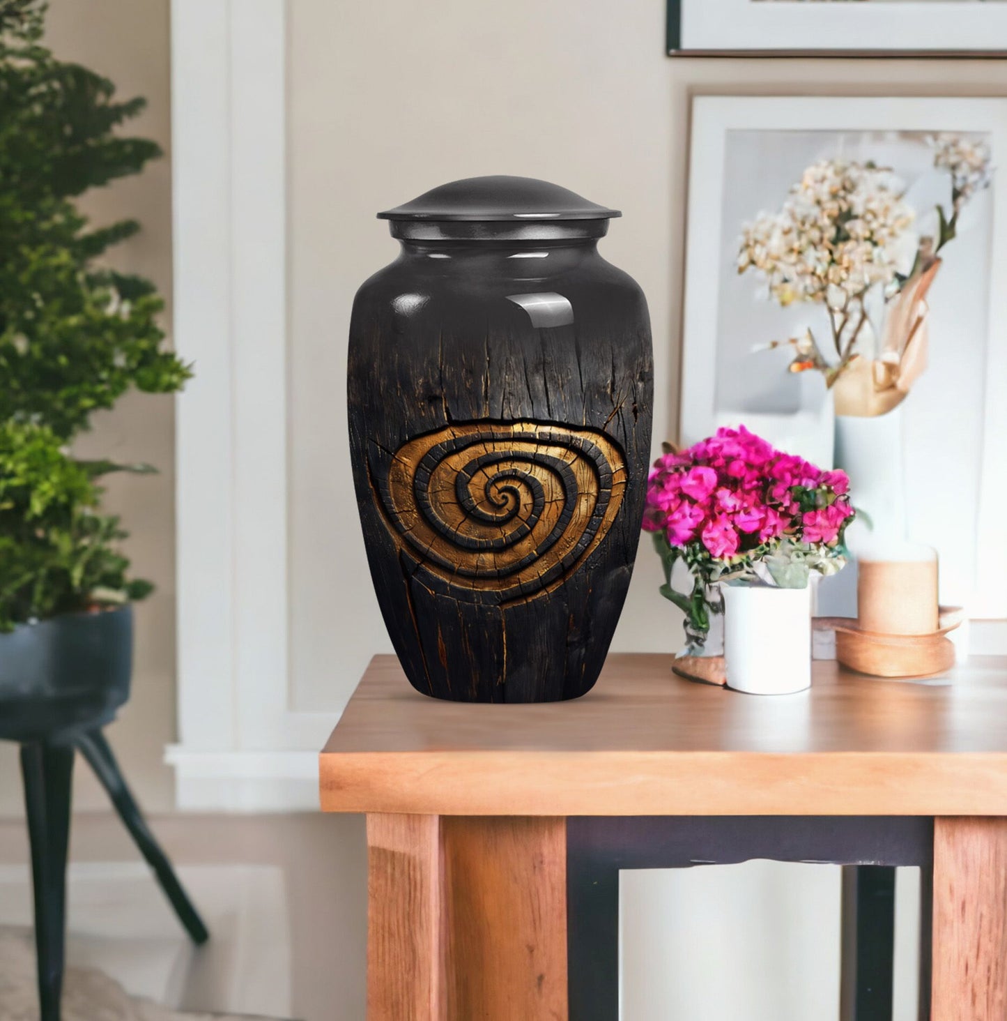 spiral urn for human cremation ashes