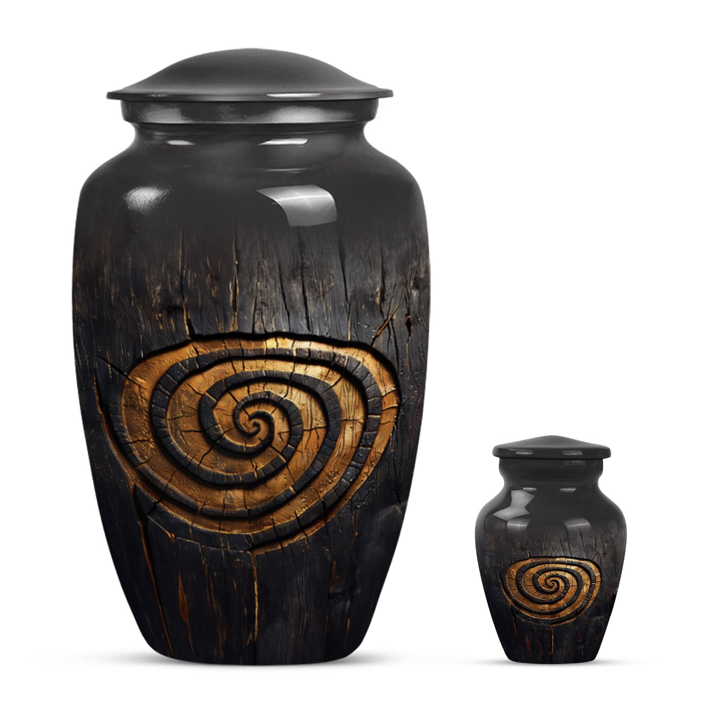 spiral urn for human cremation ashes