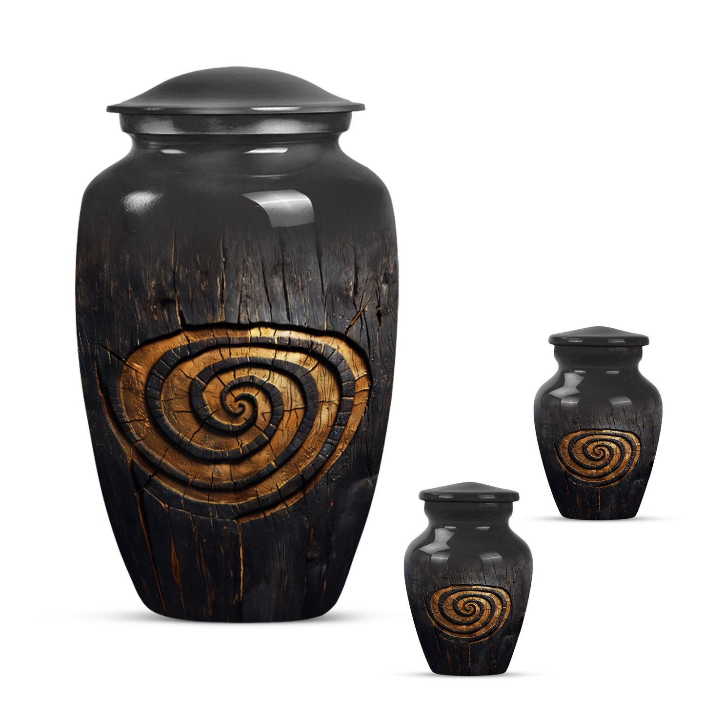 spiral urn for human cremation ashes