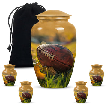 10 inch large Urn with 4 Keepsake 3 Inch Urns