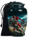 Classic 10-inch football urn, memorial urn 