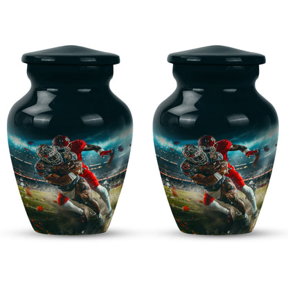 Classic 10-inch football urn, memorial urn 
