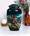 Classic 10-inch football urn, memorial urn 