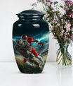 Classic 10-inch football urn, memorial urn 