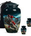 Classic 10-inch football urn, memorial urn 