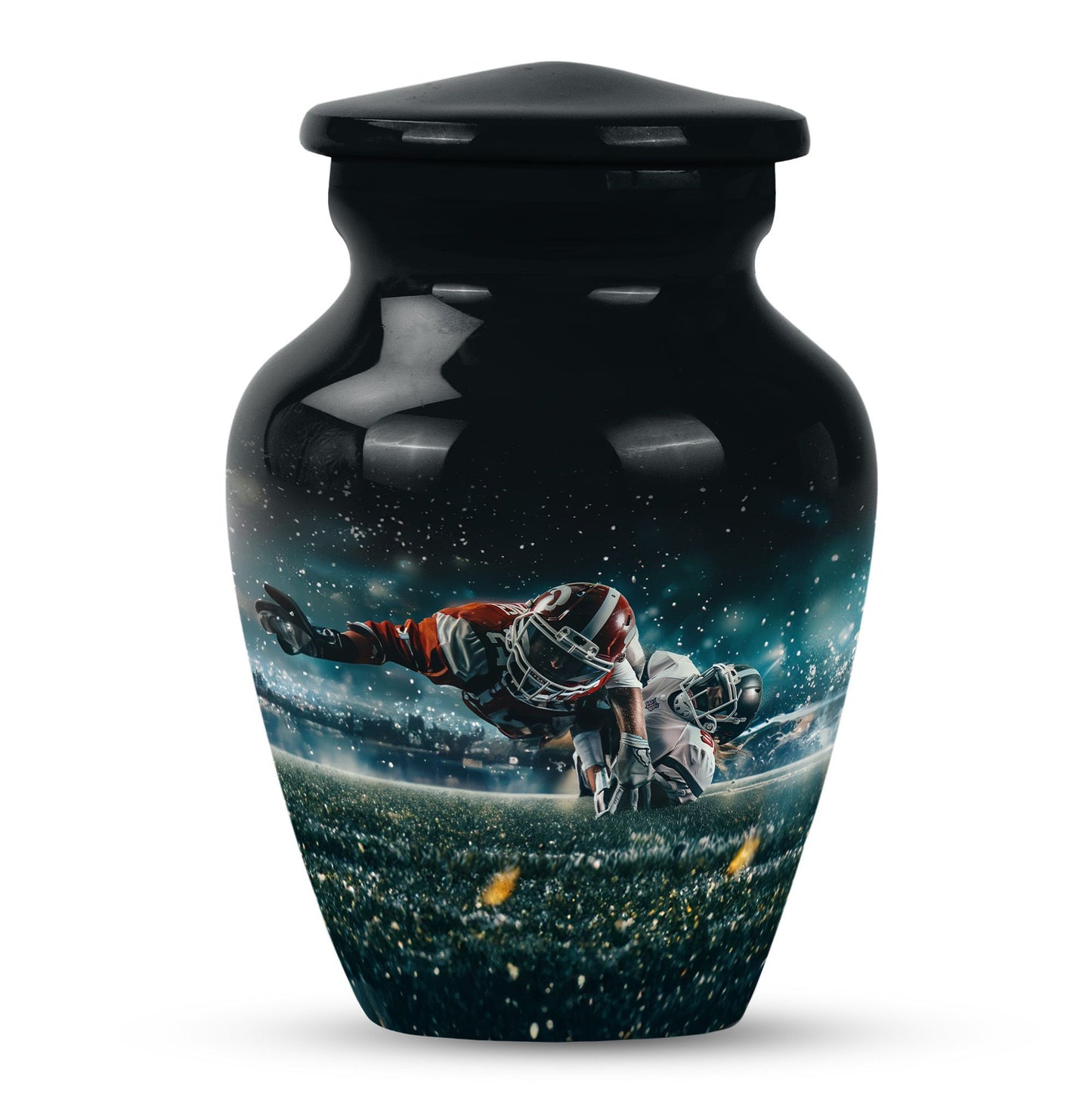 Footboll Urn for cremation funeral