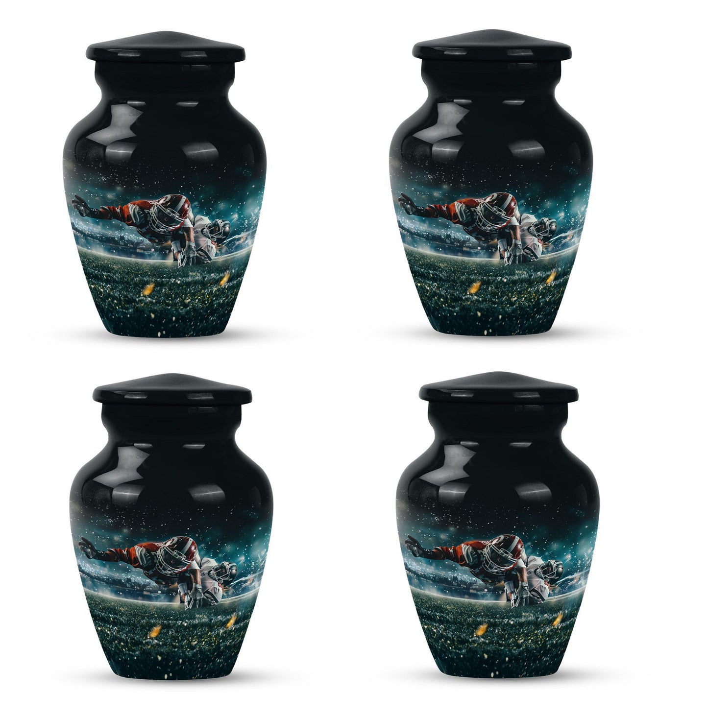 Footboll Urn for cremation funeral