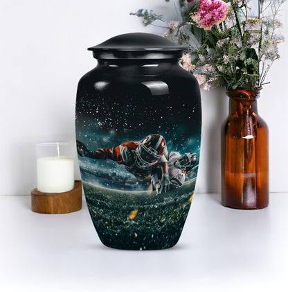 Footboll Urn for cremation funeral