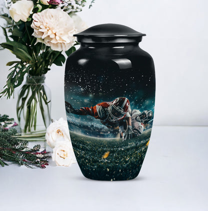 Footboll Urn for cremation funeral