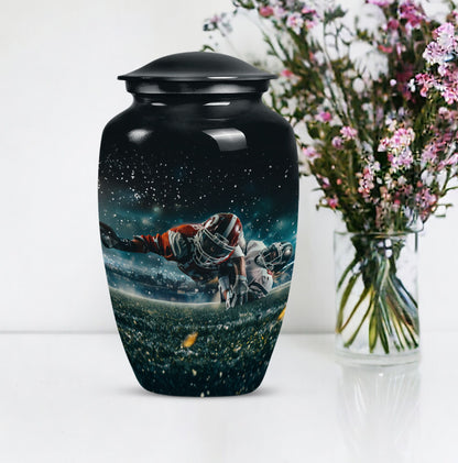 Footboll Urn for cremation funeral