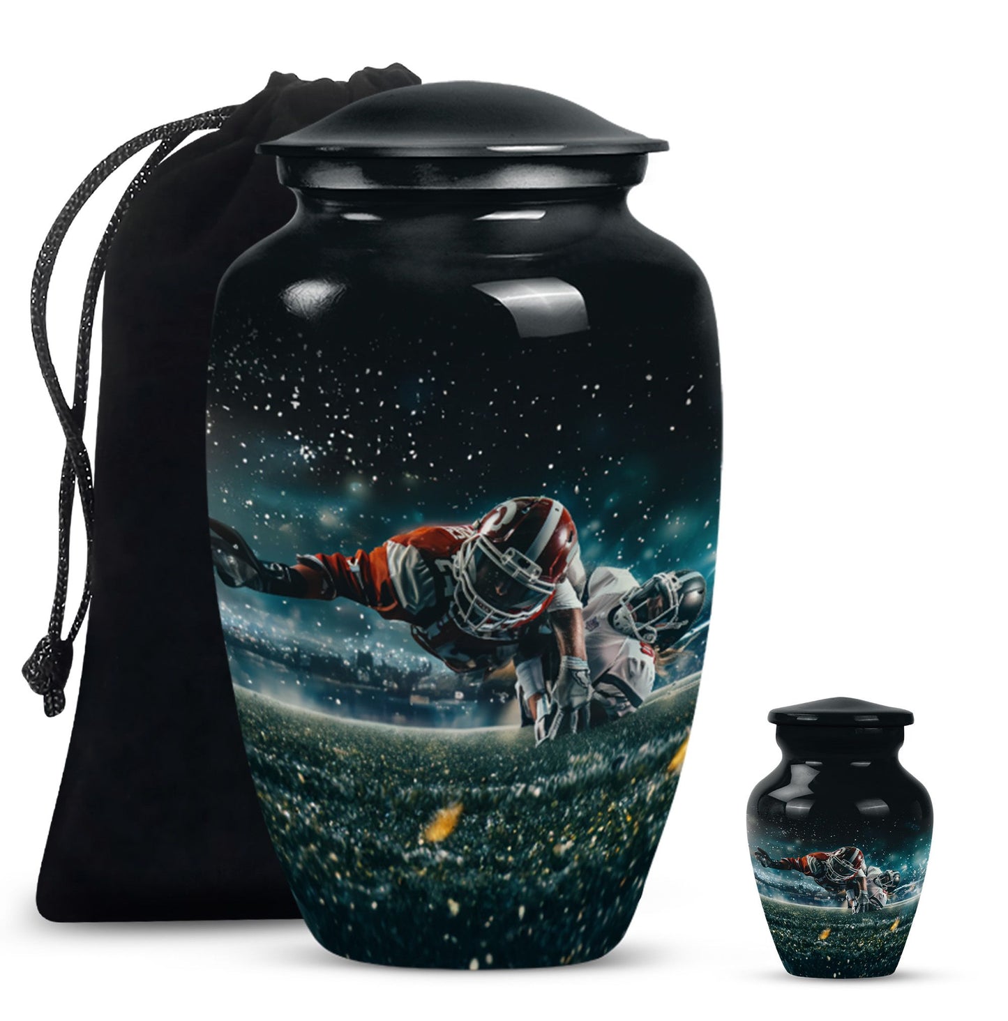 Footboll Urn for cremation funeral