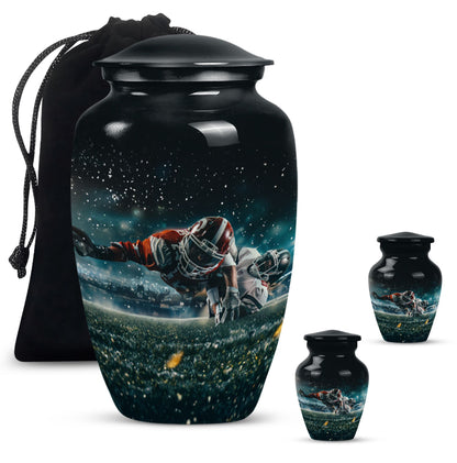 Footboll Urn for cremation funeral