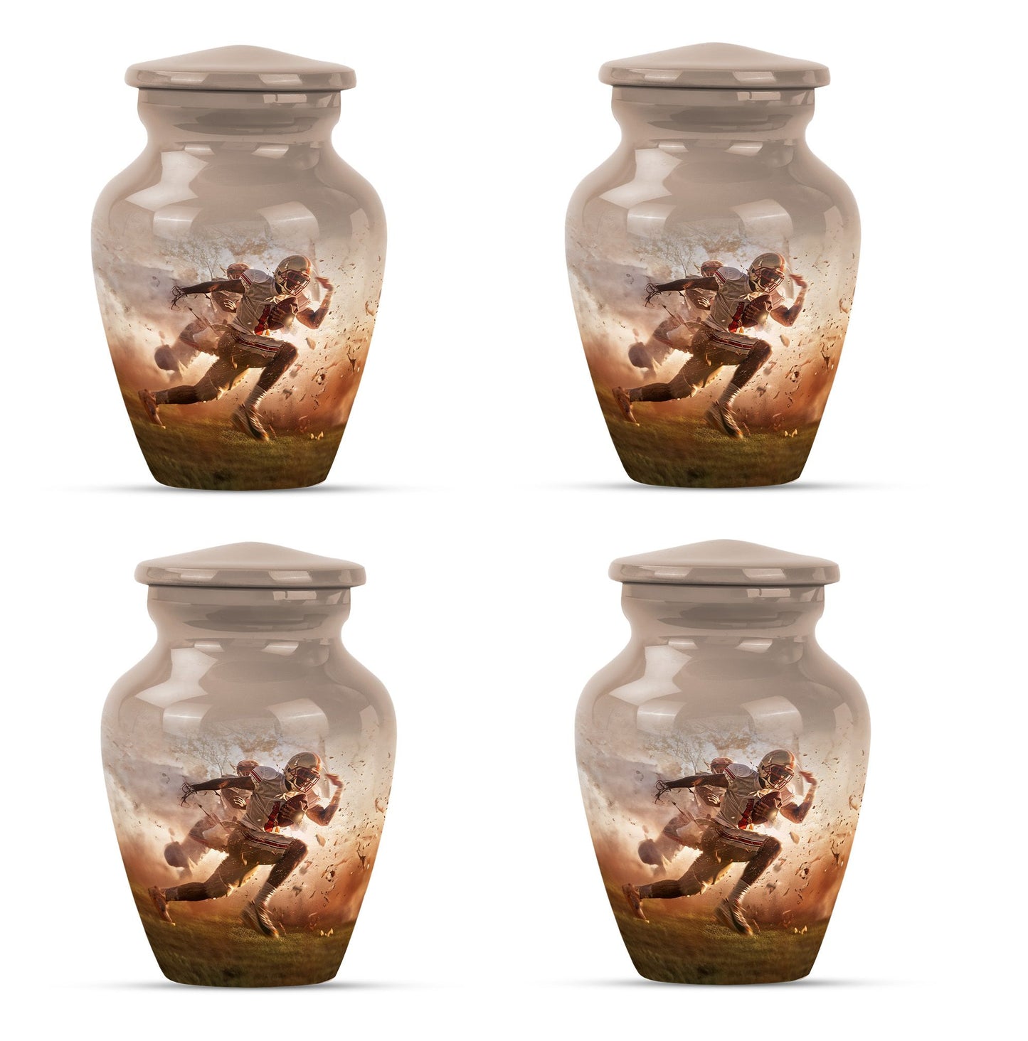 football urn for funeral burial