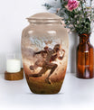 football urn for funeral burial