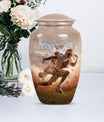 football urn for funeral burial
