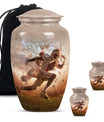 football urn for funeral burial