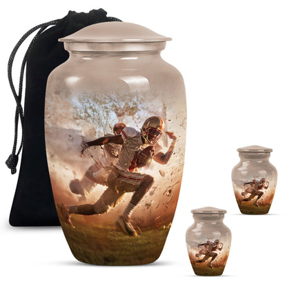 football urn for funeral burial