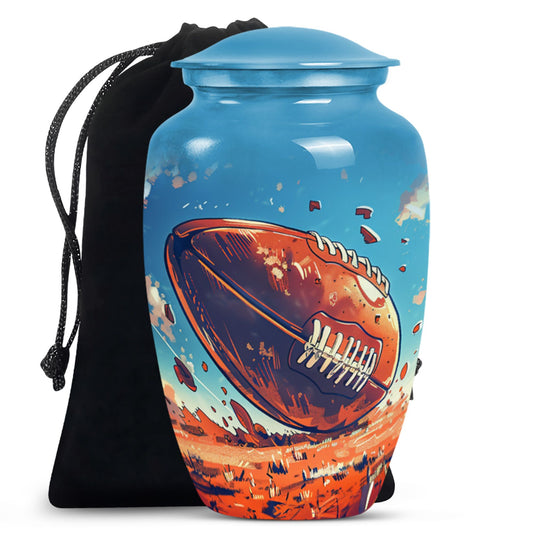 Classic Football Urn for Cremation Ashes.