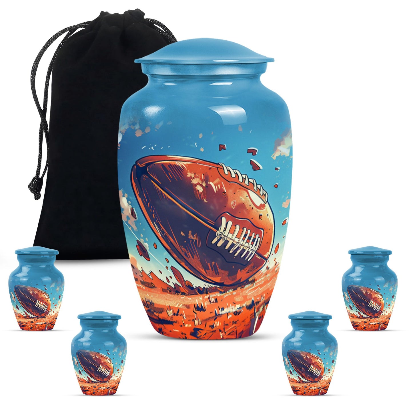 Classic Football Urn for Cremation Ashes.