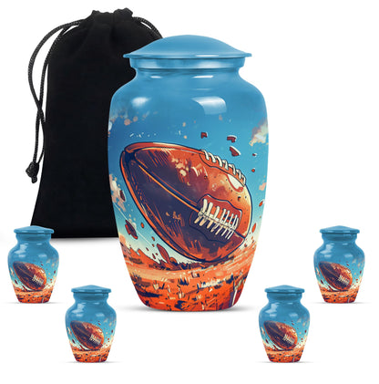 Classic Football Urn for Cremation Ashes.