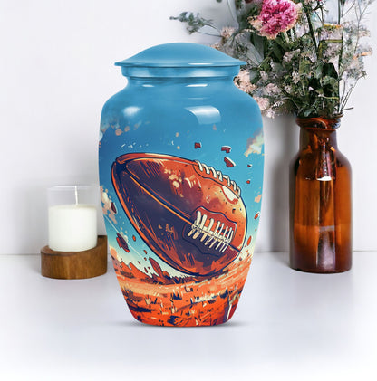 Classic Football Urn for Cremation Ashes.