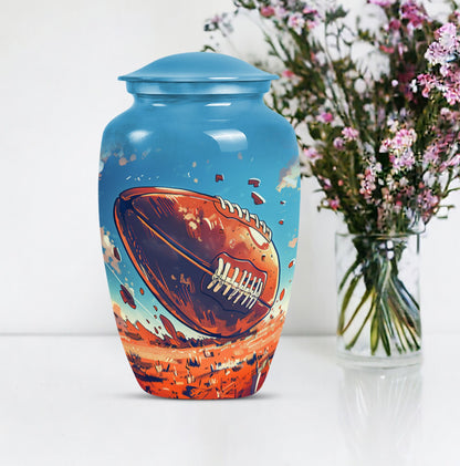 Classic Football Urn for Cremation Ashes.