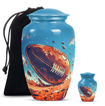 Classic Football Urn for Cremation Ashes.