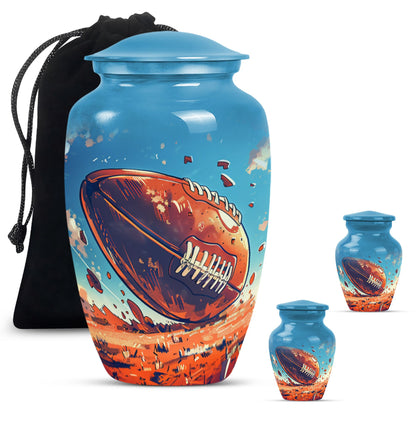 Classic Football Urn for Cremation Ashes.